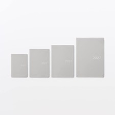 2027 MUJI Gray Monthly Weekly Schedule Planner Book A5/A6/B5/B6 Dec26 - Dec 27