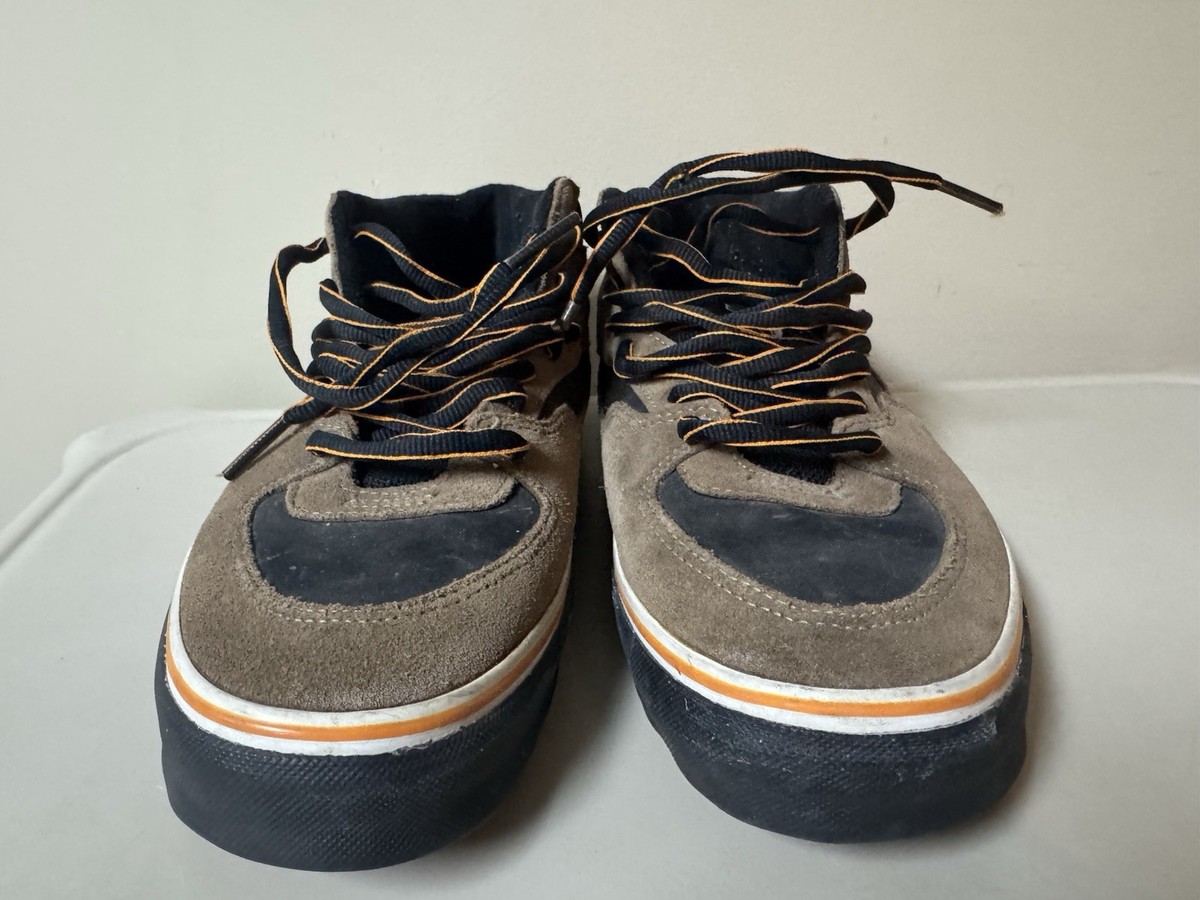 Vintage Vans Half Cab Skate Sneakers Brown Black Yellow 90's Size