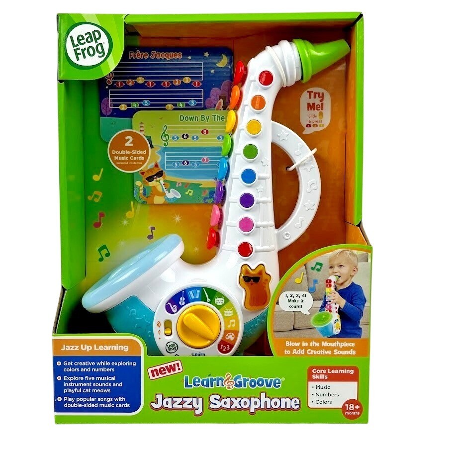 LeapFrog Learn & Groove Jazzy Saxophone with Accessories, Baby and Toddler Toys