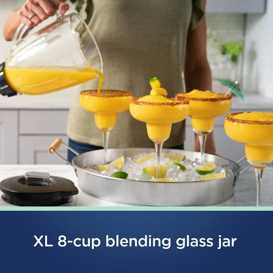 Oster Party Blender XL, 8-Cup Glass Jar Blender with 20oz Blend-N-Go Cup,8 Speed - Image 3 of 4