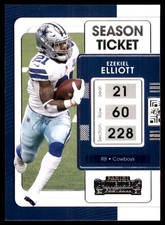 Ezekiel Elliott 2021 Panini Contenders #26 Texans NFL READ FREE SHIPPING