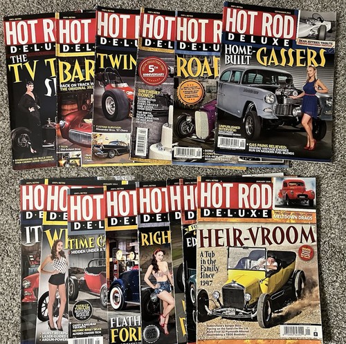 Vintage Lot of 14 Hot Rod Deluxe Magazes