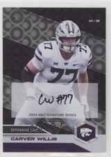 2024 Onit Athlete Kansas State University Wildcats 44/90 Carver Willis Auto 6j0