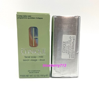 New in Box! Clinique  Facial Soap ~ Mild ~  Dry Combination Skin  5.2 oz/ 150g