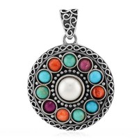 Cavill SilberanhäNger Mit SüßWasserperle 925 Sterlingsilber 2,68Ct Boho