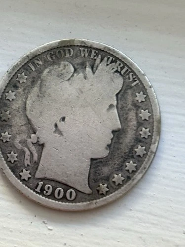 1900 50C Barber Half Dollar , 90% Silver