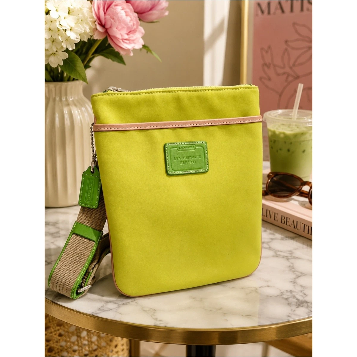 Coach Nylon Exterior Green Bags & Handbags for Women for sale | eBay