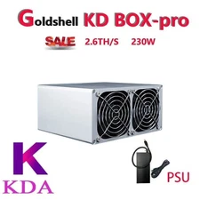 Goldshell Upgraded KD-Box Pro 2.6Th/s Kadena ASIC KDA Miner with Power Supply