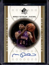 2000-01 SP Authentic Morris Peterson Sign of the Times Auto RC #MP2 Raptors