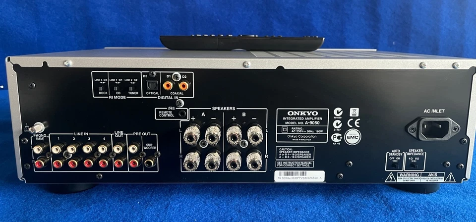 Onkyo A-9050 Amplificatore Stereo 200W 5 ingressi 4 uscite Silver - Immagine 4 di 4