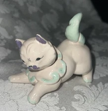 Vintage KAY FINCH cat PUFF California Pottery MCM