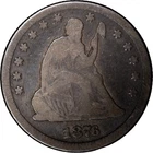 1876 25c Seated Liberty Quarter ~ Good Details