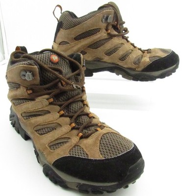 Merrell Men's Moab 2 Mid Waterproof Hiking Boots Shoes US 10.5 Brown J88623