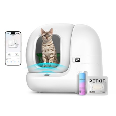 PETKIT Katzenklo Selbstreinigend 76L Katzentoilette für Mehrere Katzen mit APP