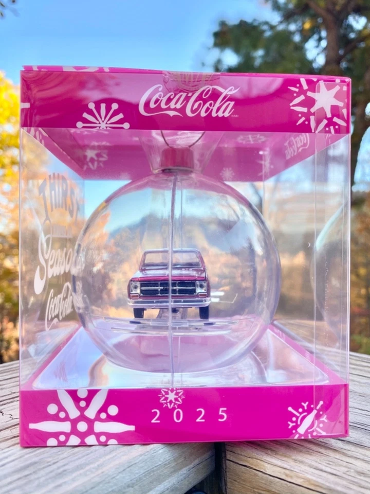 1976 GMC Sierra Grande 15 2025 M2 Machines Coca-Cola Christmas Ornament Coke C10 - Image 4 of 4