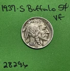 1937-S Buffalo 🦬 Indian Head Nickel 5c Vf Very Fine  US Coin