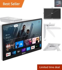 High-Quality 15.6-Inch Smart TV for Kitchen - Voice Remote & Built-In Speakers