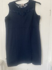 Navy Blue Knee-Length Dress Size 18