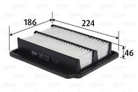 Luftfilter Valeo 585212 Filtereinsatz FüR Kalos T250 Aveo Chevrolet T200 T255