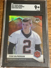 2021 Panini Mosaic Rookie Evan McPherson #361 Honeycomb Prizm SGC 9 Mint SSP RC