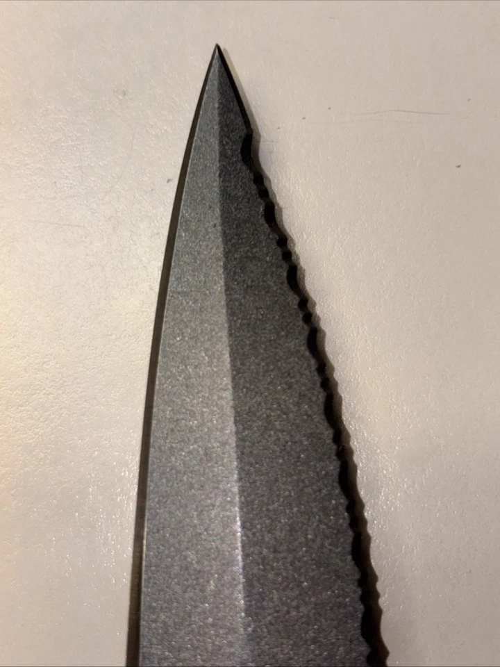 SOG JAPAN Seki, MINI PENTAGON SERRATED BOOT KNIFE W/LEATHER SHEATH *NEW*VINTAGE - Image 3 of 4