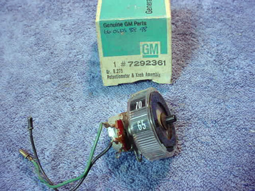 GM Oldsmobile Control Dial Potentiometer Temp NOS 7292361 88 98 Starfire 1966 D5 - Picture 1 of 3