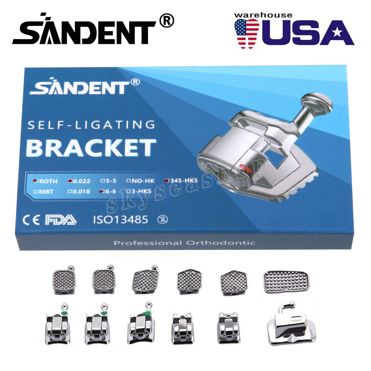 Braces Brackets Near Me 10X Dental Orthodontic MIM Self Ligating ...