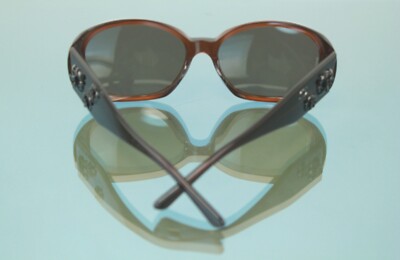 CHANEL Camellia Coco Sunglasses Eyewear Women's Accessories Brown