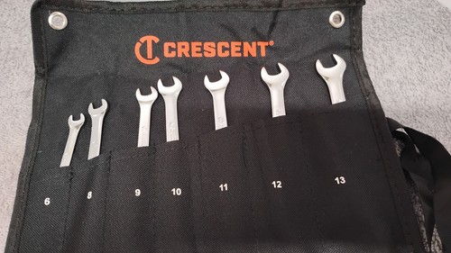NEW CRESCENT CCWSRMM7 7pcs 12 Point Metric Combination Wrench Set w/ Pouch. - Picture 2 of 10