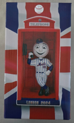 NY Mets Mr Met London Phone Booth Bobblehead | eBay