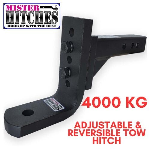 Mister Hitches Adjustable Tow Hitch 4000Kg 12 Stage Ball Mount (Heavy Duty) eBay