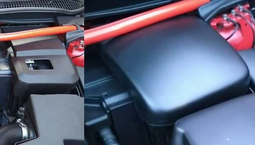 Volvo C30 C70 S40 V50 - Cubierta de la batería - Plástico efecto fibra de carbono - Imagen 2 de 2