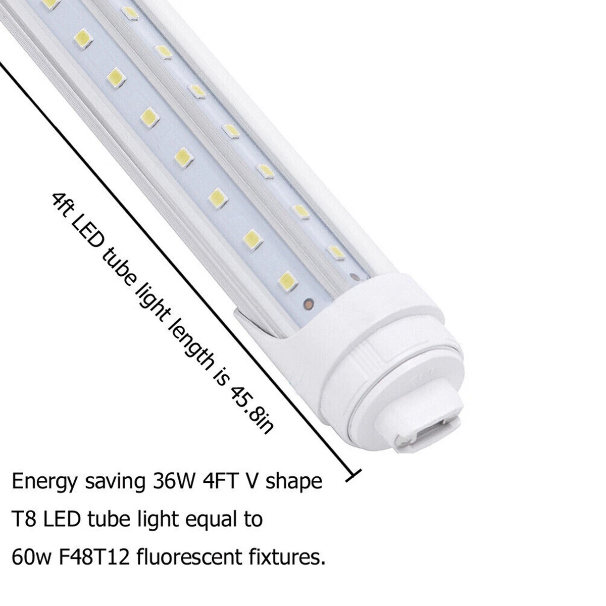 T8 LED Tube Light for F48T12 Rotatable R17D HO Fluorescent Bulb