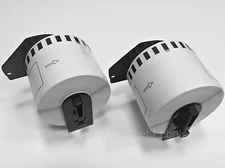 2 Rolls + 2 Free Frames. Labels123 Brand-Fits BROTHER DK 2205 Continuous Labels