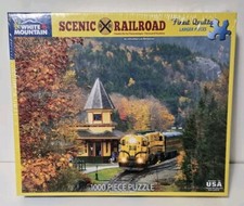 White Mountain Puzzles Scenic Railroad 1000 Piece Jigsaw Puzzle New Hampshire