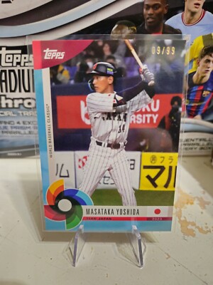 2023 World Baseball Classic Global Stars Masataka Yoshida Aqua 9/99 #43 Japan