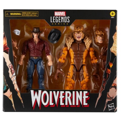 NEW - Marvel Legends WOLVERINE LOGAN & SABRETOOTH 50 Years 6'' Action Figures