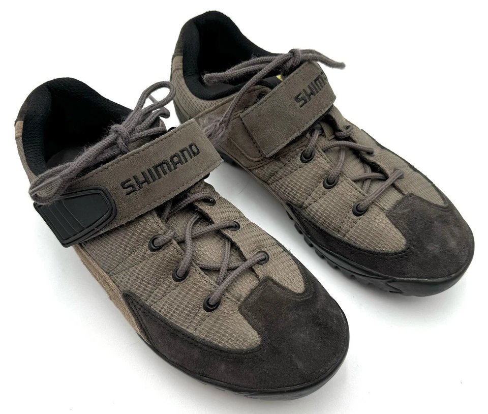 Zapatos de ciclismo de montaña Shimano para mujer talla 7,5 EE. UU. SH-M 038 negro tostado Foto 2 de 4