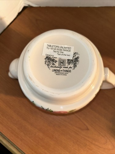 Tabletops Unlimited Rose Parade Tea for One Stackable Teapot - Picture 8 of 10