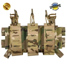 Multicam Assault Panel Triple Mag Holder AK 5.45 7.62 Chest Rig Flap Ukraine