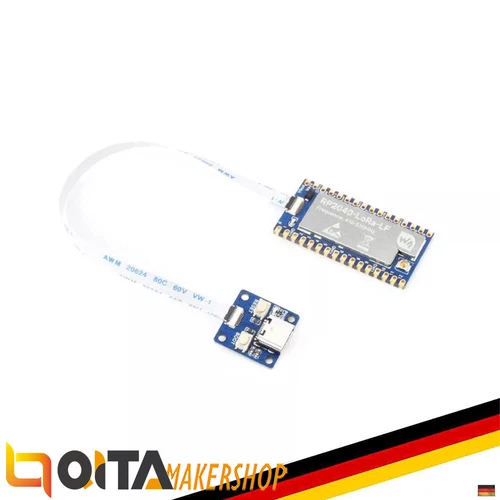 WaveShare RP2040-LoRa LF-Entwicklungsboard (SX1262) + Antenne & FPC-Kabel, 26543