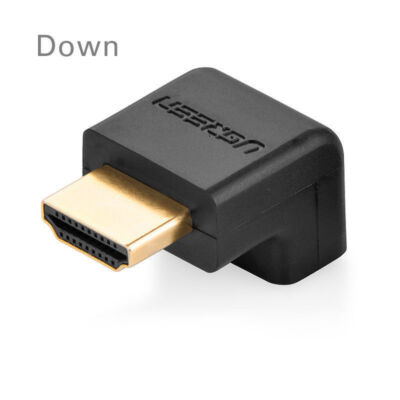 Ugreen HDMI Male to Female Right Angle Adapter [Down, HDMI 1.4]