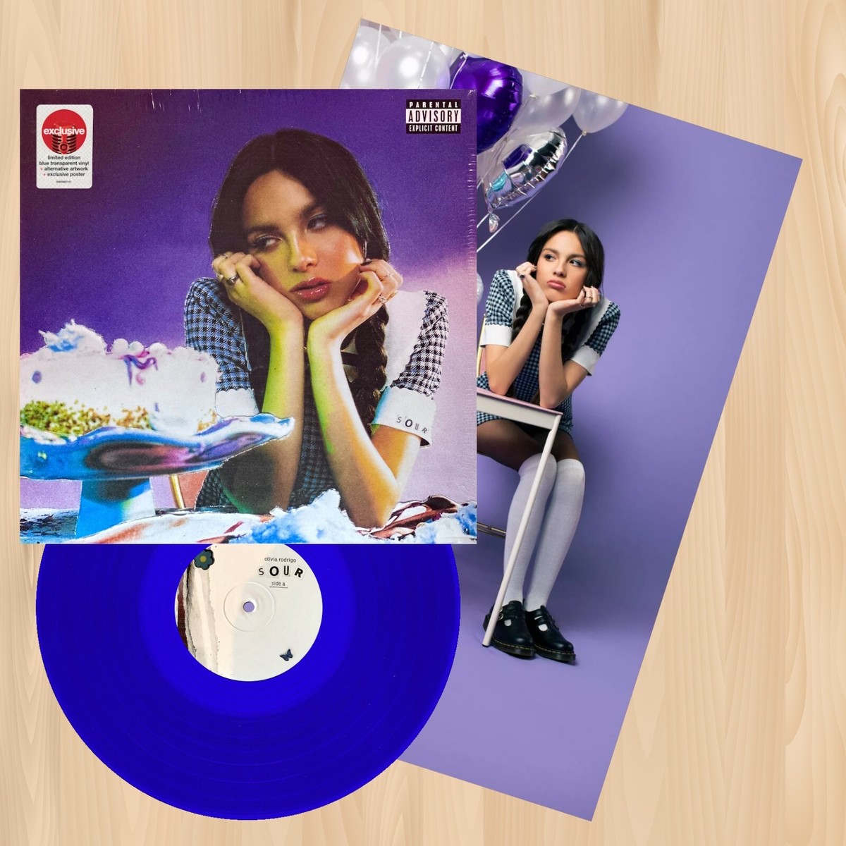 BLUE VINYL---- Olivia Rodrigo SOUR Exclusive LP RECORD