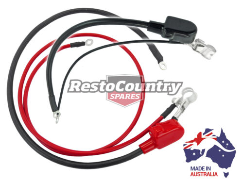 Holden Battery Cable + Clamp Set HQ HJ HX HZ WB V8 253 308 UP TO 140 AMP ALT - Picture 1 of 5