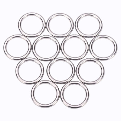 12 Pcs Metal O Rings 1 Inch Heavy Duty 304 Stainless Steel Welded O Ring Multi-P