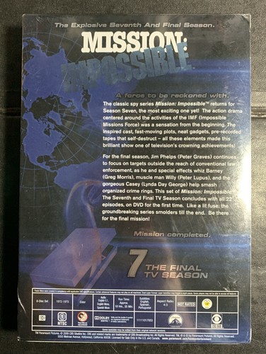 Mission: Impossible: Season 7 (The Final TV Season) (DVD, 1972-1973, Sealed) - Picture 5 of 6