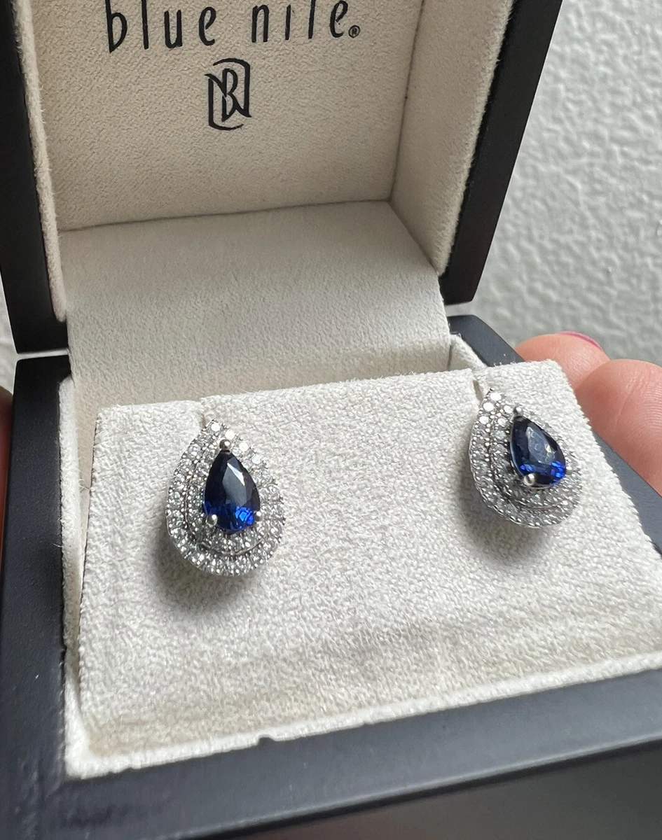 Blue online nile earrings