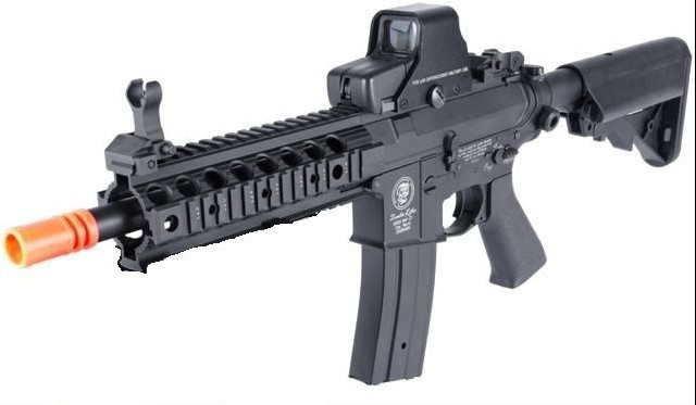Golden Eagle M4 Stubby Killer Ris Cqb Airsoft Aeg Rifle Black