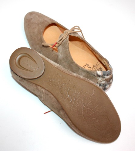 THINK DAMENSCHUHE SLIPPER BALLERINAS BRAUN BLUMEN D41 UK7,5 #13-91# NEU - Bild 9 von 9