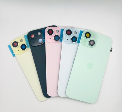 Back Glass Cover for iPhone 15 - 15 Plus with NFC / MagSafe Magnets /mic / flash